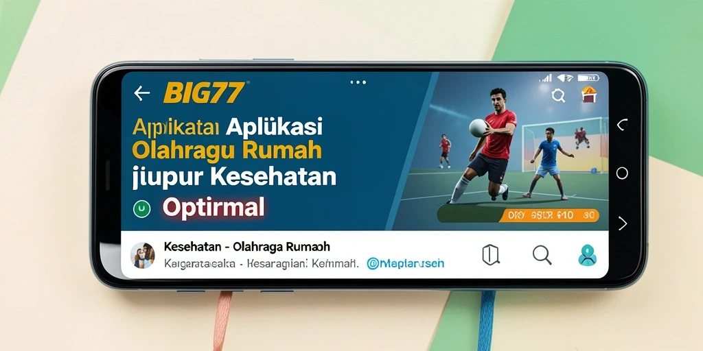 Antarmuka aplikasi BIG77 yang menampilkan program latihan mudah digunakan.