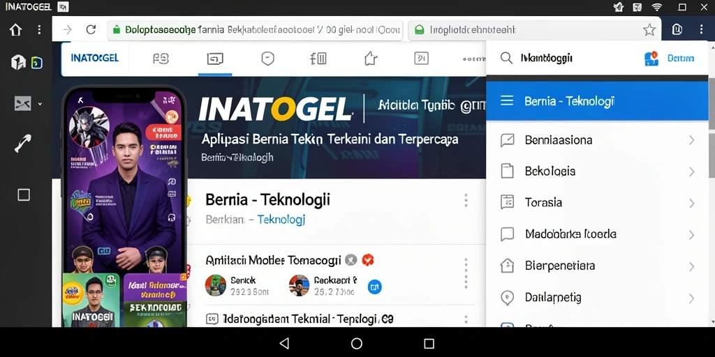 Antarmuka aplikasi INATOGEL yang modern dan informatif.