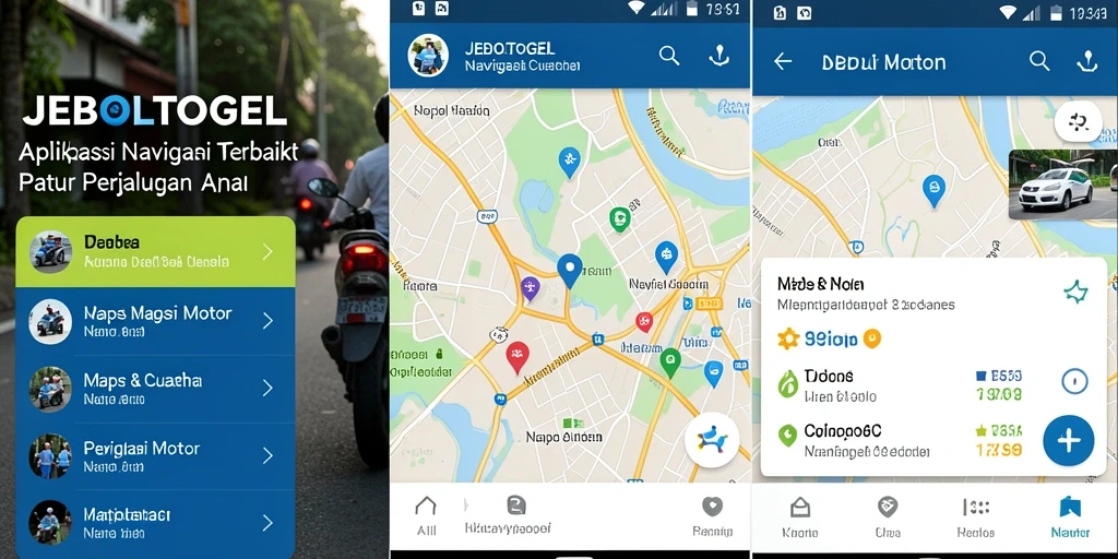 Antarmuka JEBOLTOGEL yang intuitif untuk navigasi motor.