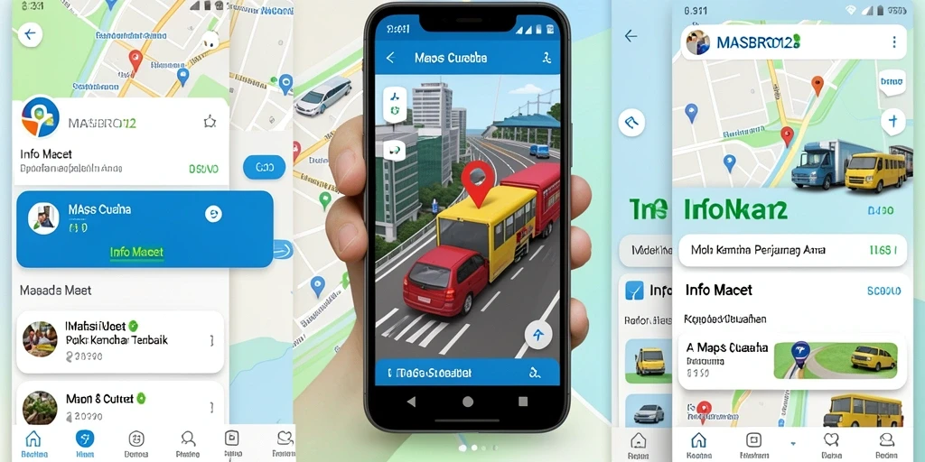 Antarmuka MASBRO12 yang intuitif dan informatif tentang Info Macet.