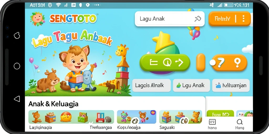 Antarmuka ceria dan berwarna-warni dari aplikasi SENGTOTO.